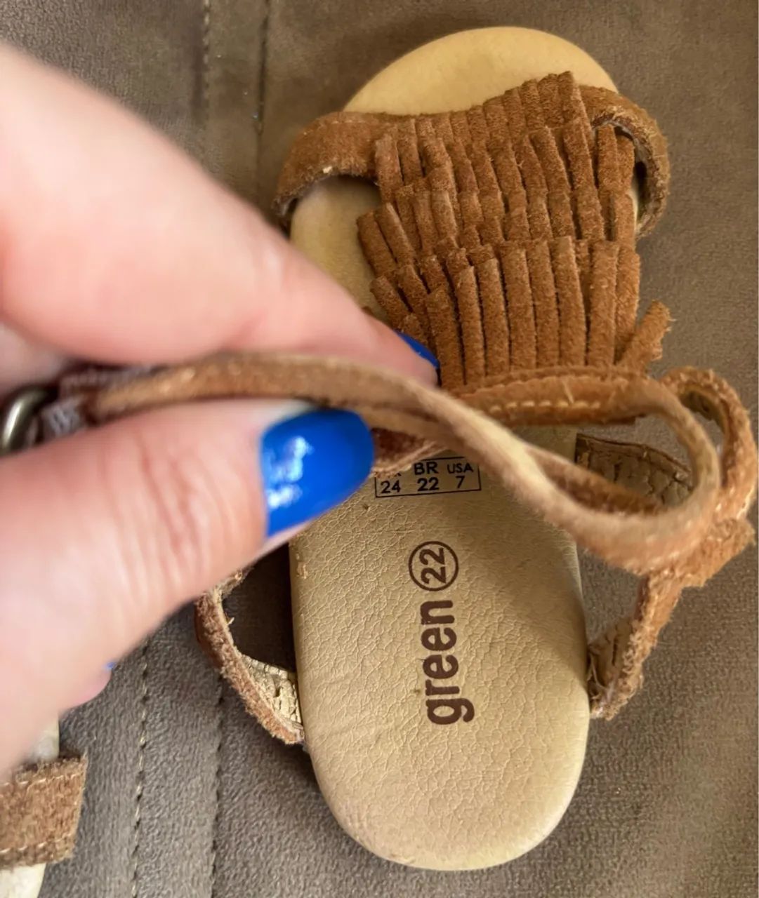 Sapato bibi e sandália green TAM 22  - Foto 3
