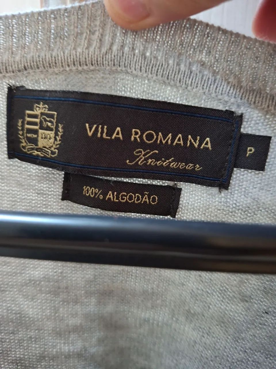 Suéter Cinza de Algodão  - Vila Romana - Foto 2