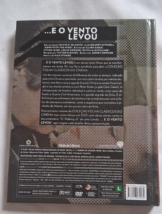 E o Vento Levou - DVD Coleção Folha Clássicos do Cinema - Foto 4