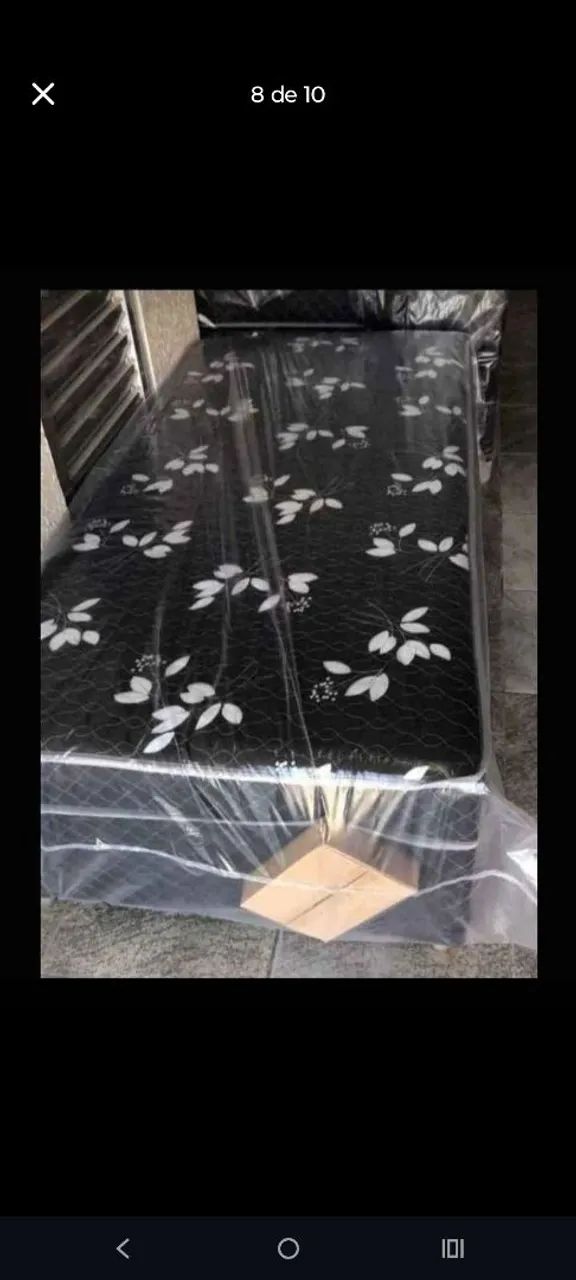 Cama box solteiro de 5cm direto de fabrica 