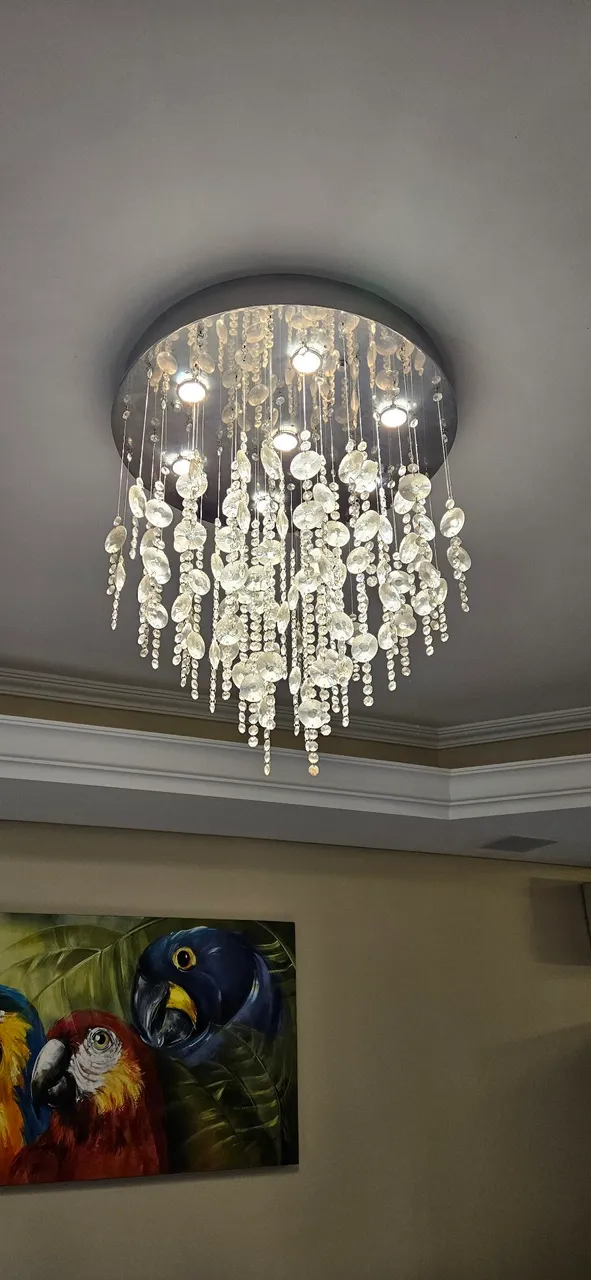 Lustre de Cristal para Decoração de Ambientes