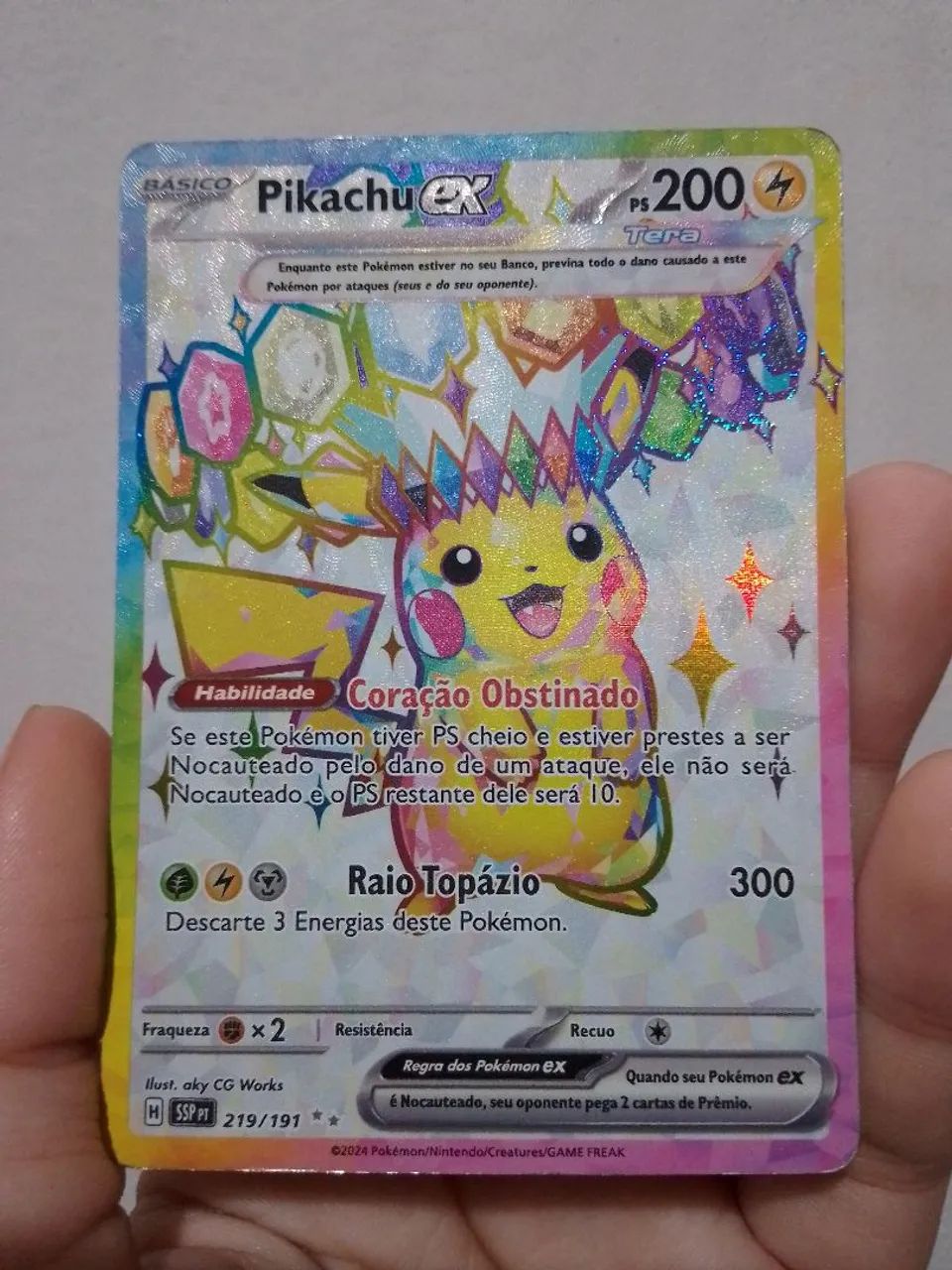 Pikachu EX - 219/191 - Tera - Pokemon TCG