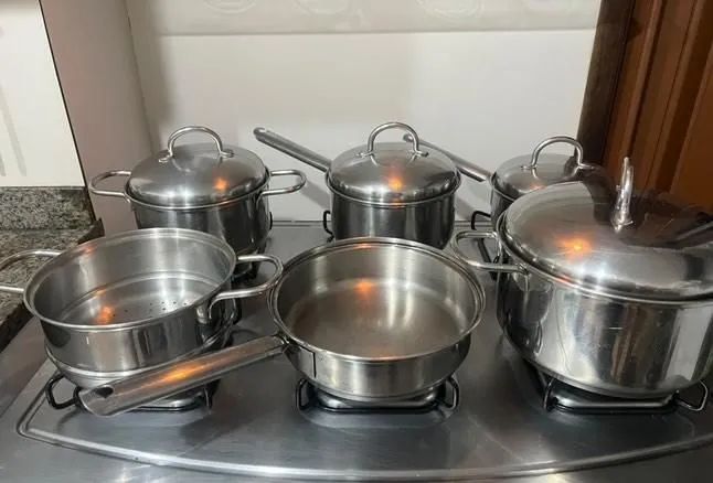 Conjunto Panela inox Rochedo - Foto 5