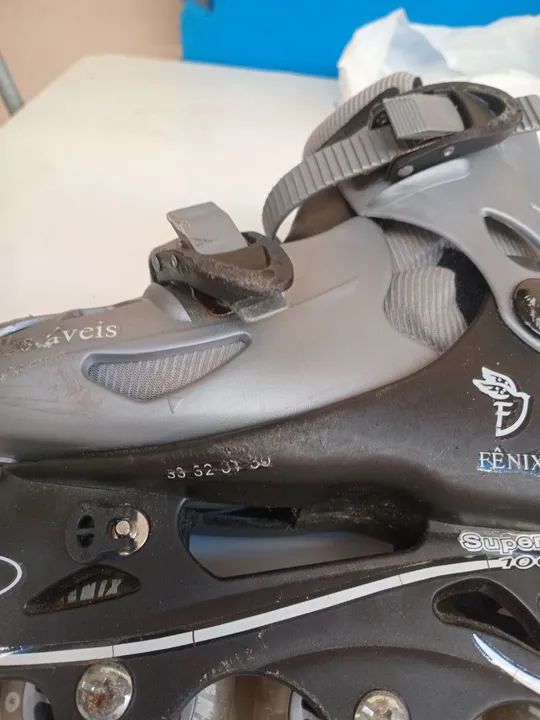 Kit Patins Infantil Rosa e Cinza com Proteções - Foto 5