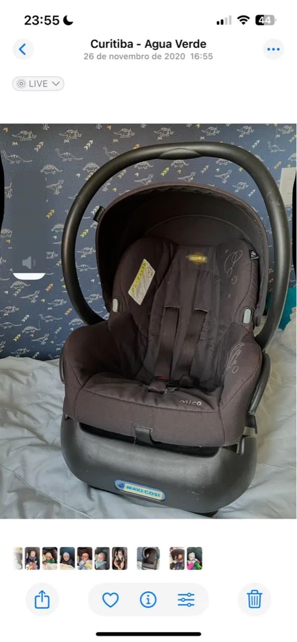 Carrinho de Bebê Quinny Buzz Xtra com Bebe conforto, adaptador e base para carro  - Foto 4