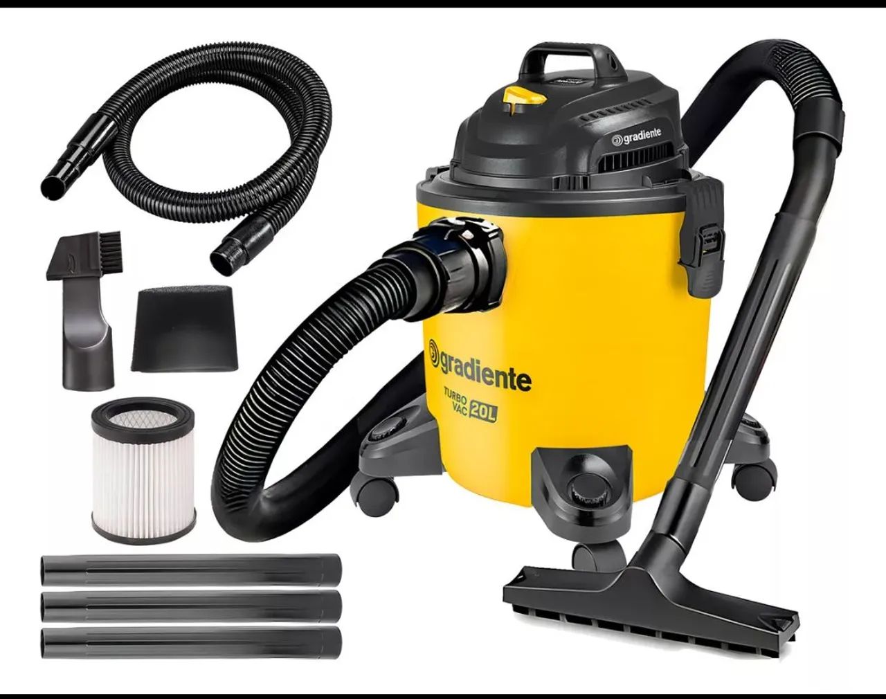 Aspirador de Pó Industrial 20 Litros Gradiente Turbo Vac 20L