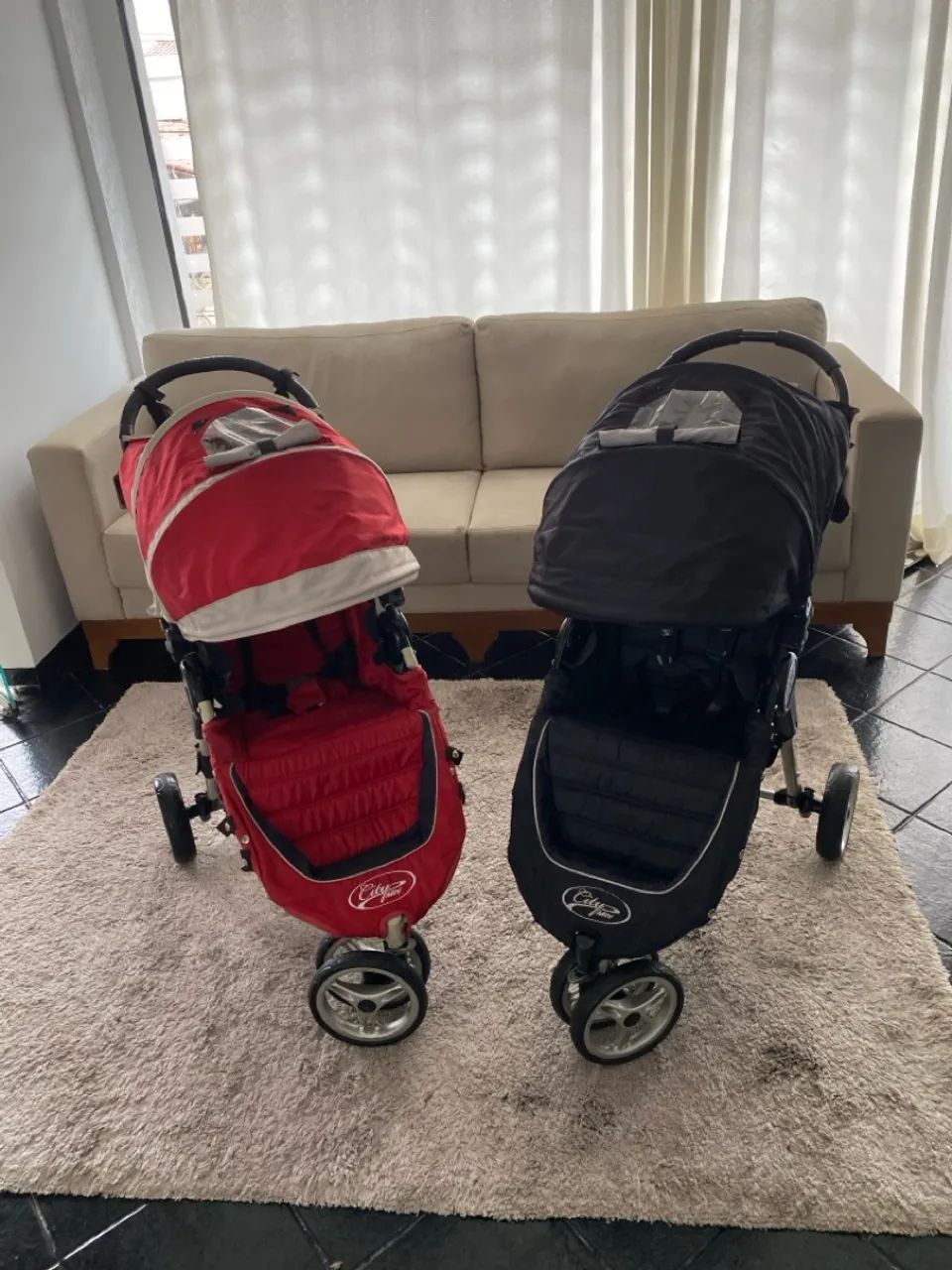 Carrinho de Bebê City Mini - Vermelho até 30kg - Foto 3