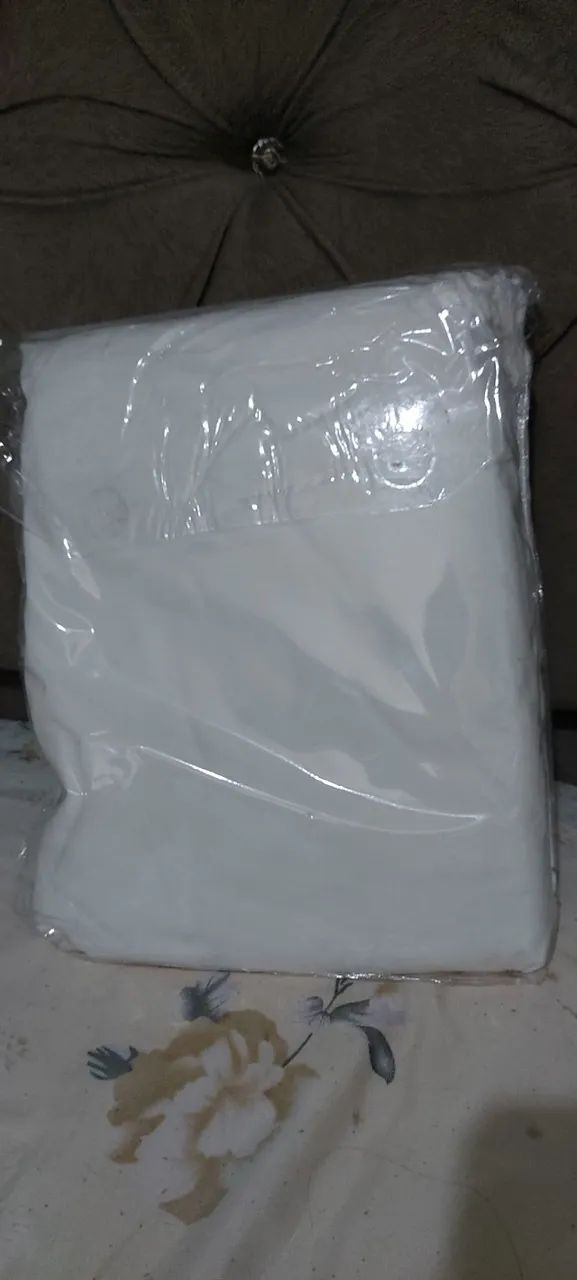 saia para box e lençol king - Foto 3