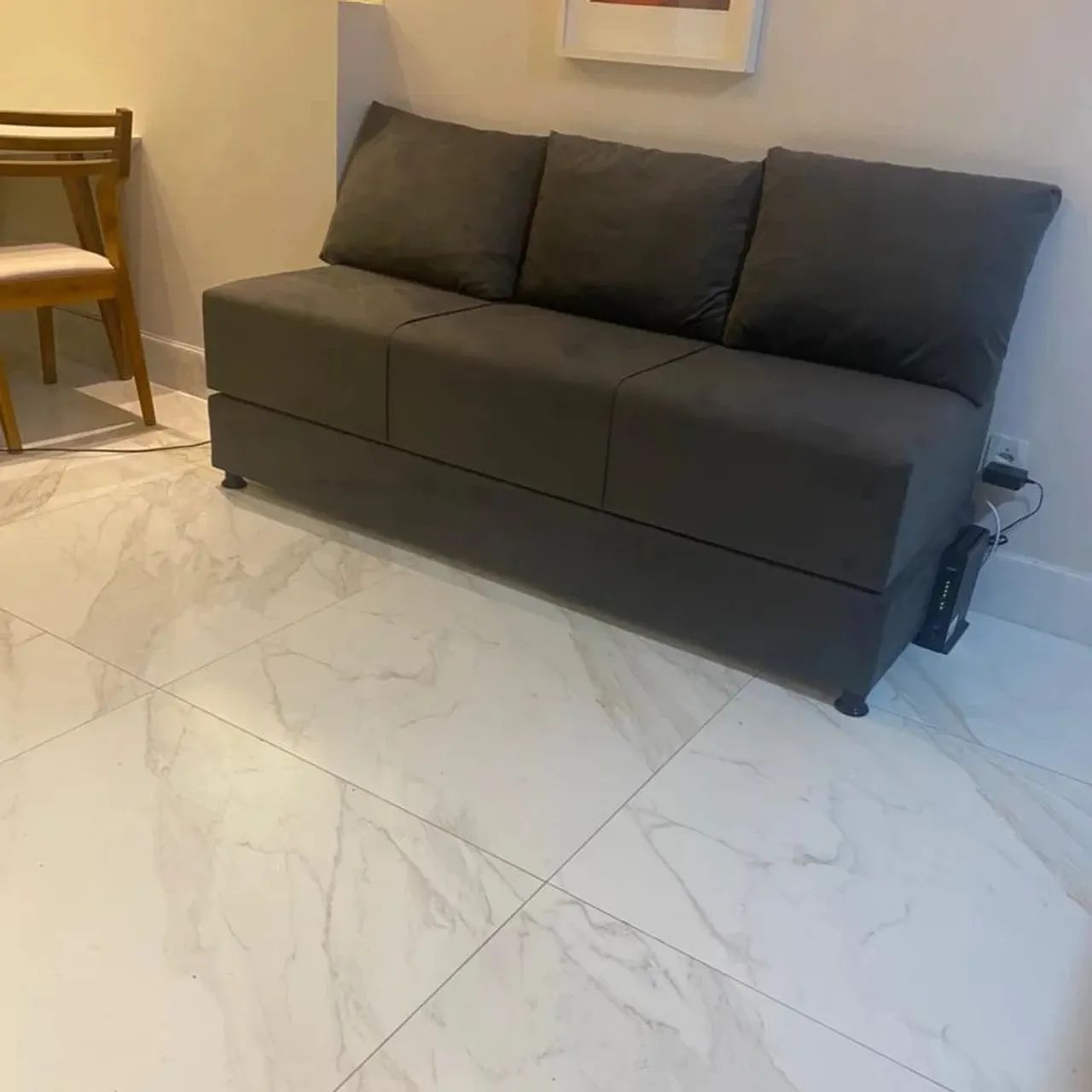 Sofá cama casal aproveite mais o seu espaço produtos novos de fábrica - Foto 2
