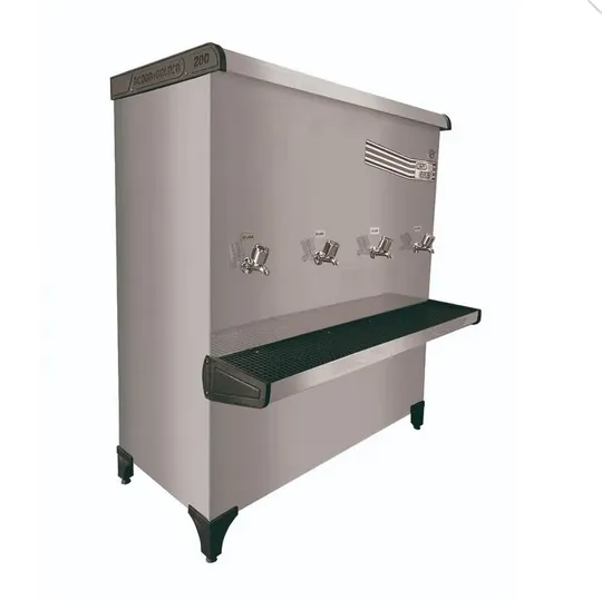 PRE200E - Bebedouro Industrial Acqua Gelata, 200 Litros, Inox - 4 torneiras