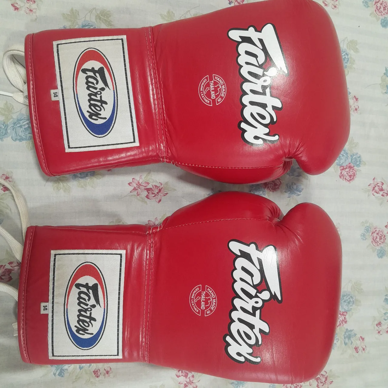 Luvas de Boxe Fairtex de cadarço - Tamanho 14