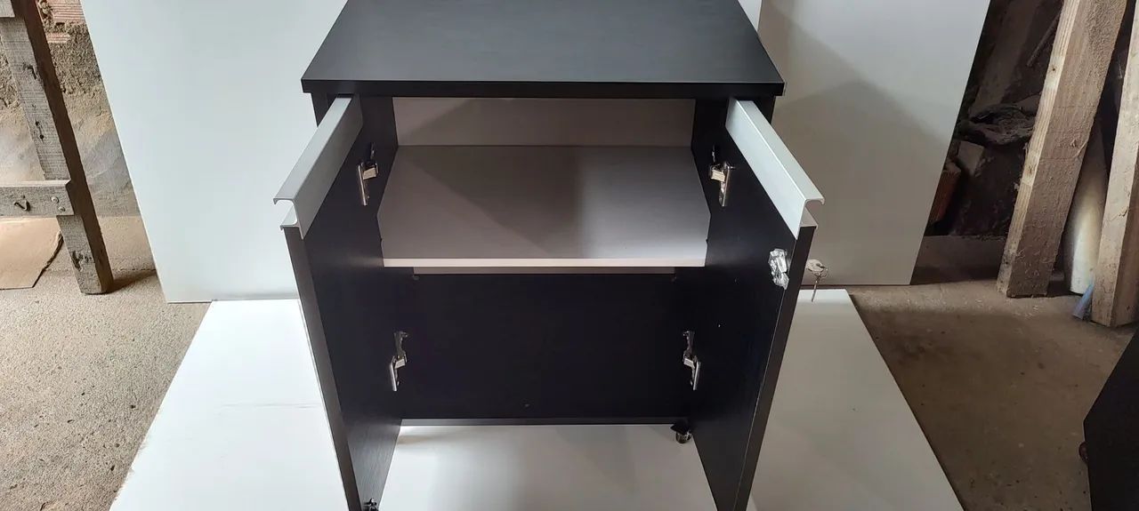 Armários para escritório 100% MDF 18mm, preto r$850 à vista com entrega - Foto 4