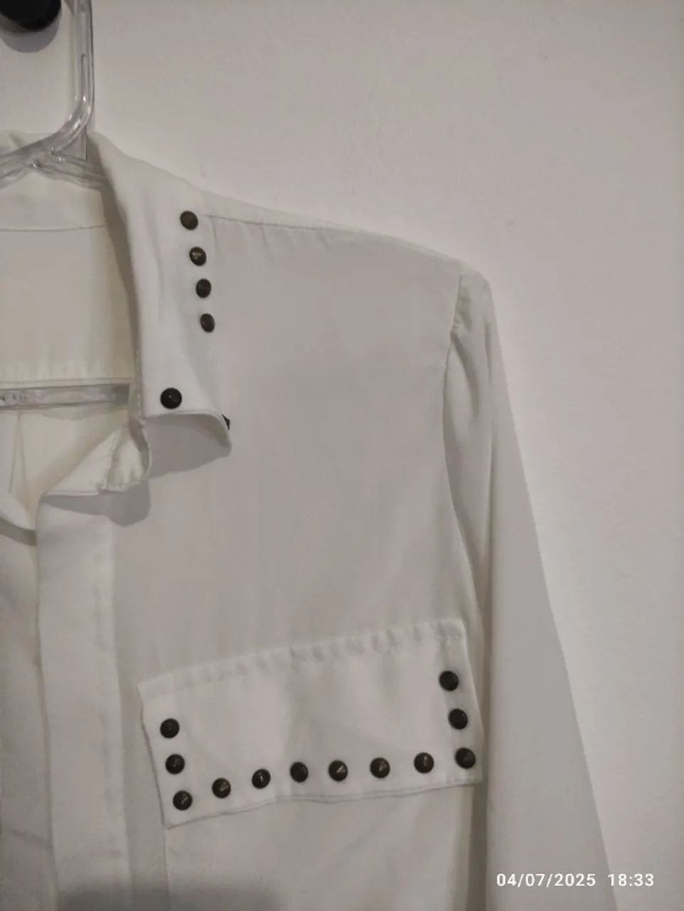 Camisa Manga Longa Branca - Foto 2