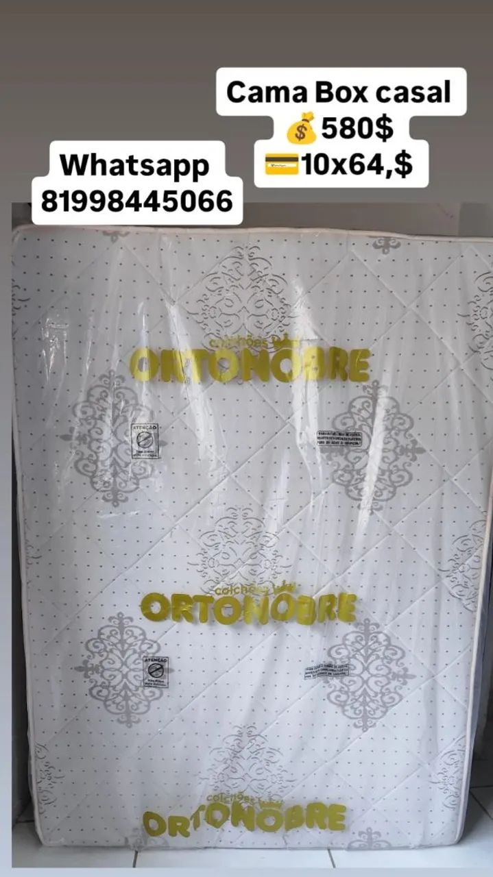 Cama Box casal novas com frete grátis só aqui  - Foto 2