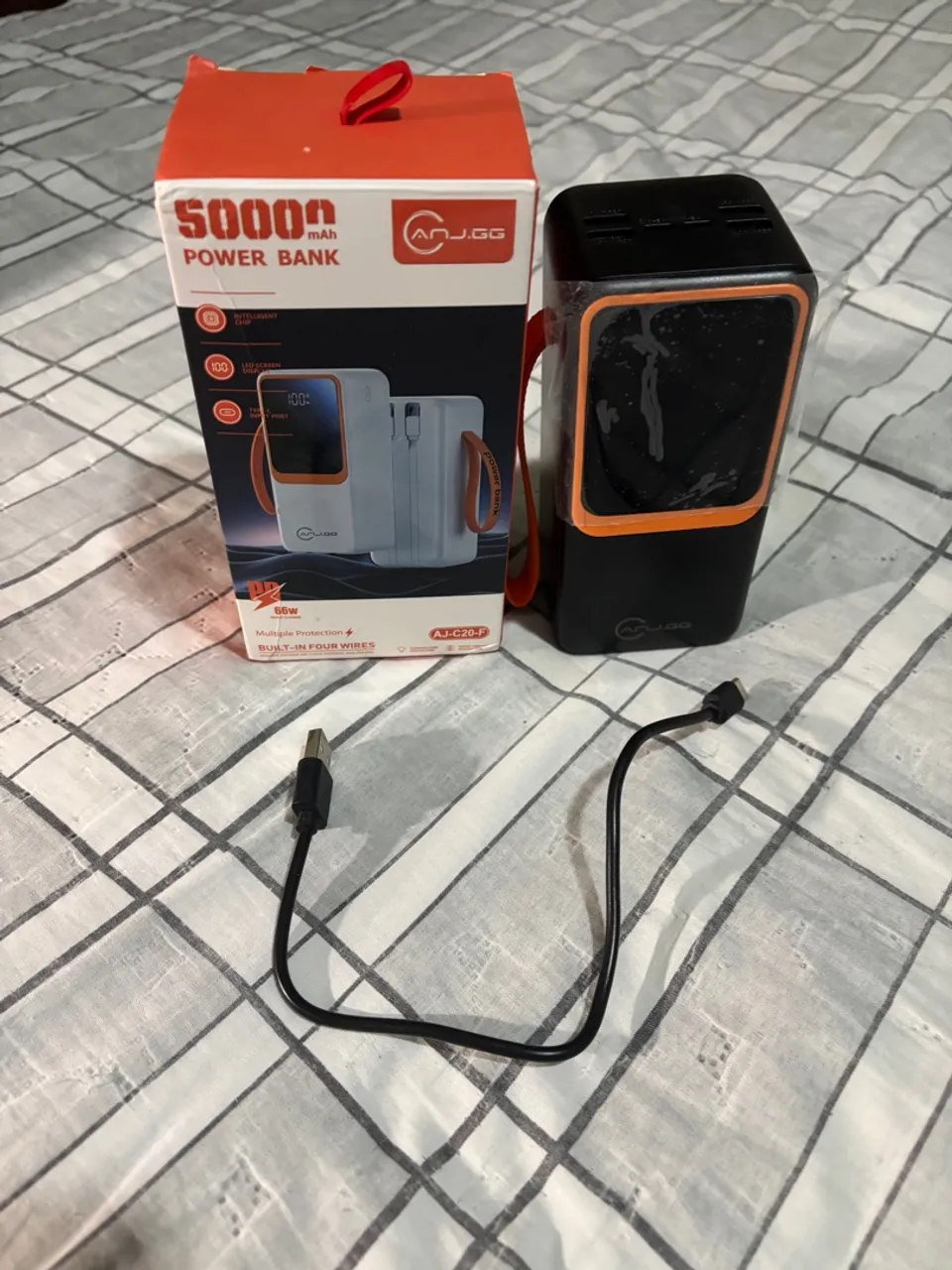 Carregador Portátil Power Bank 50000mAh ANJ.GG - POUCO USO