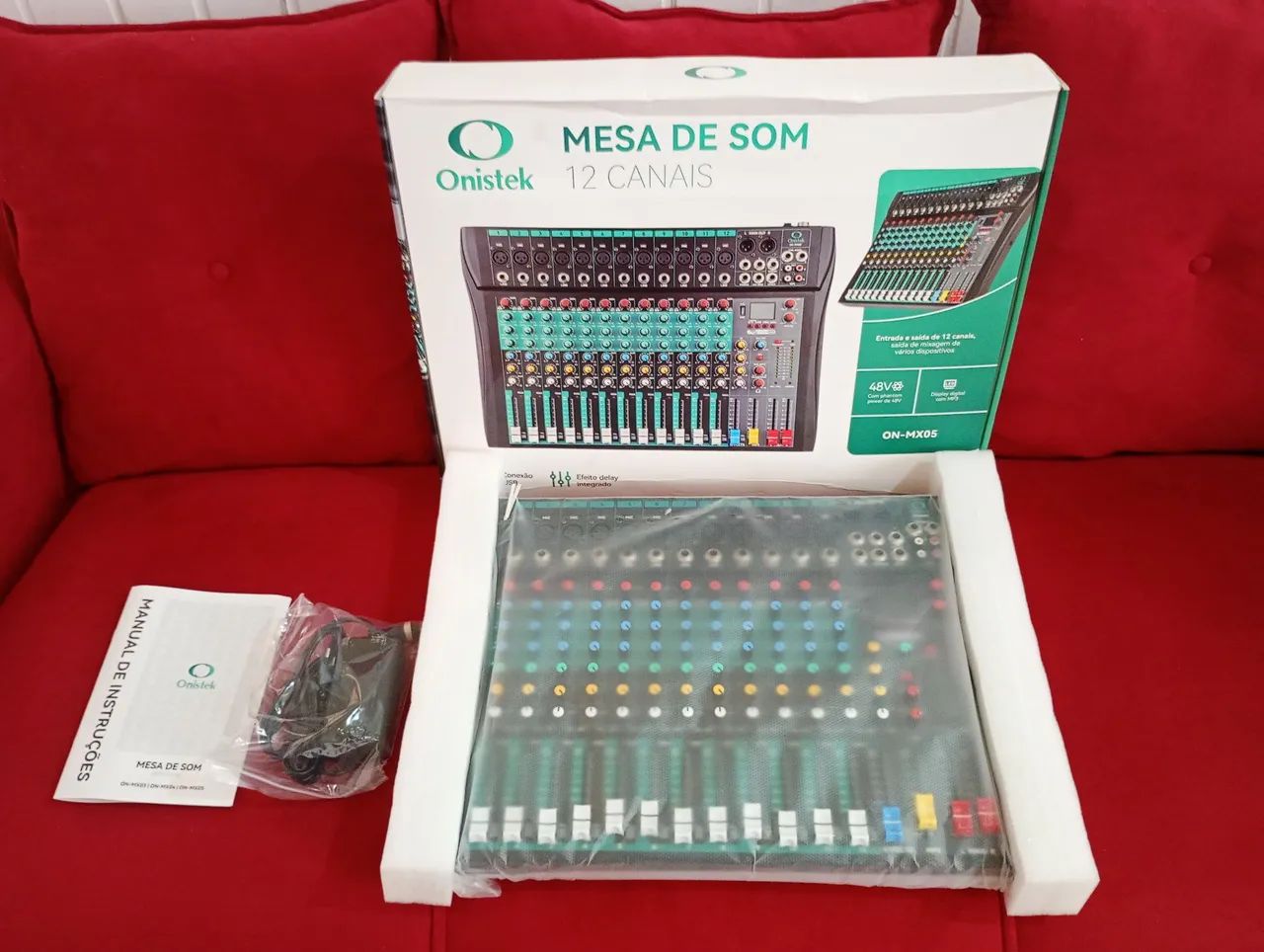 Mesa de som que pega efeito pega pen drive pegar eco reserve de lei Phantom Power 2 Master - Foto 2