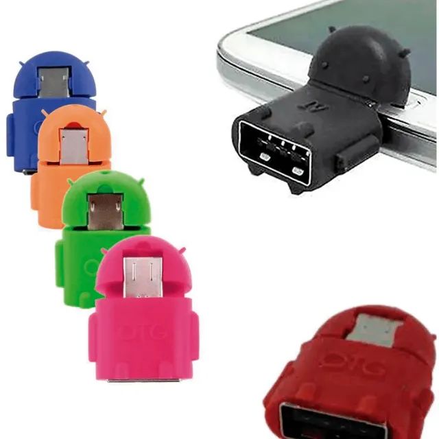 Kit 2 Conversor Micro Usb Otg 2.0 Para Android Galaxy Adaptador - Foto 5