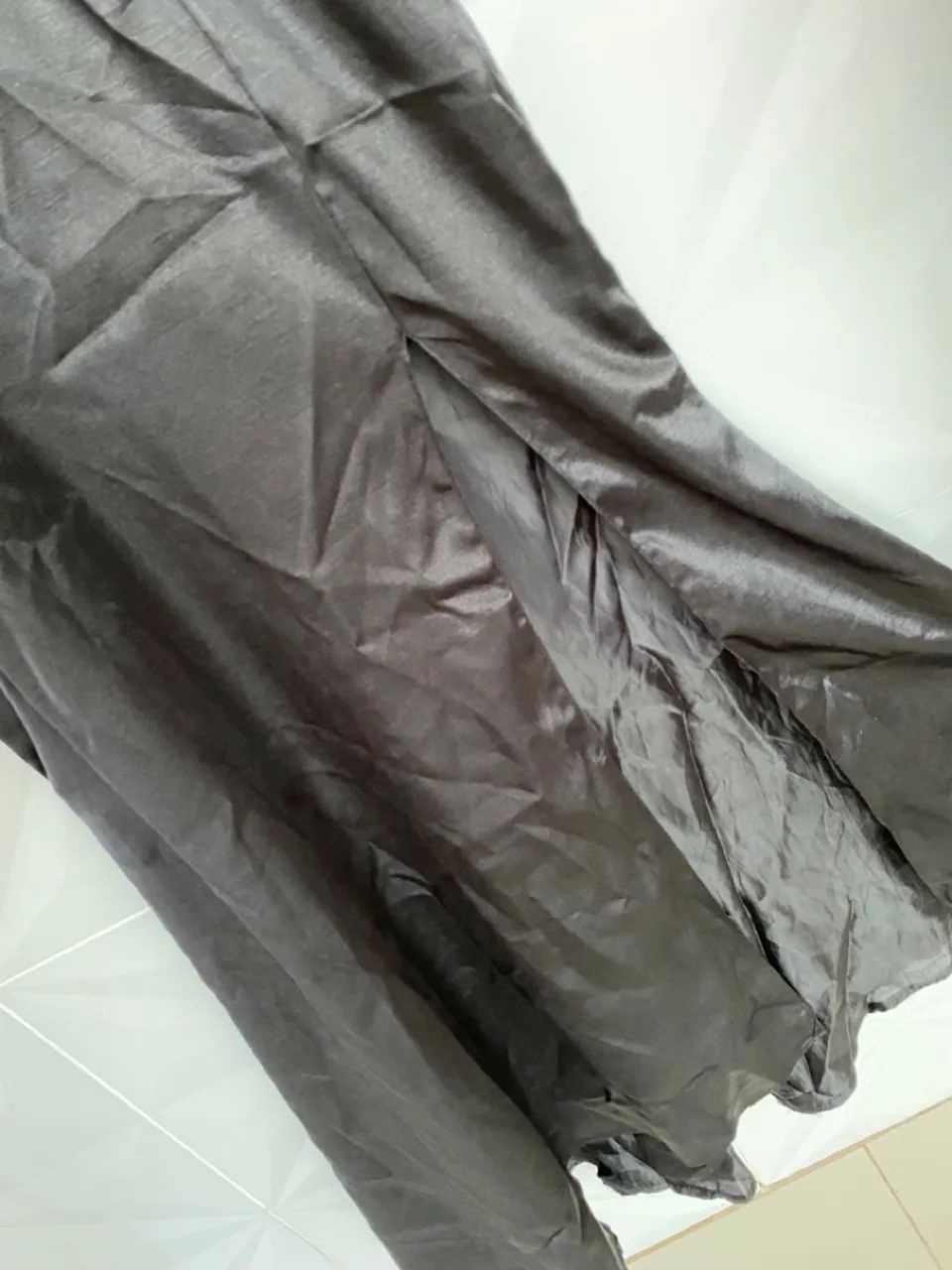 Vestido de renda preto com detalhes em prata - Foto 4