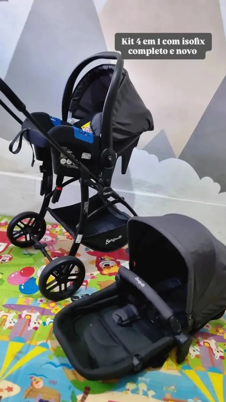 Carrinho Moisés e bebê conforto Estado de novo sem marca de uso com preço baixo  - Foto 3