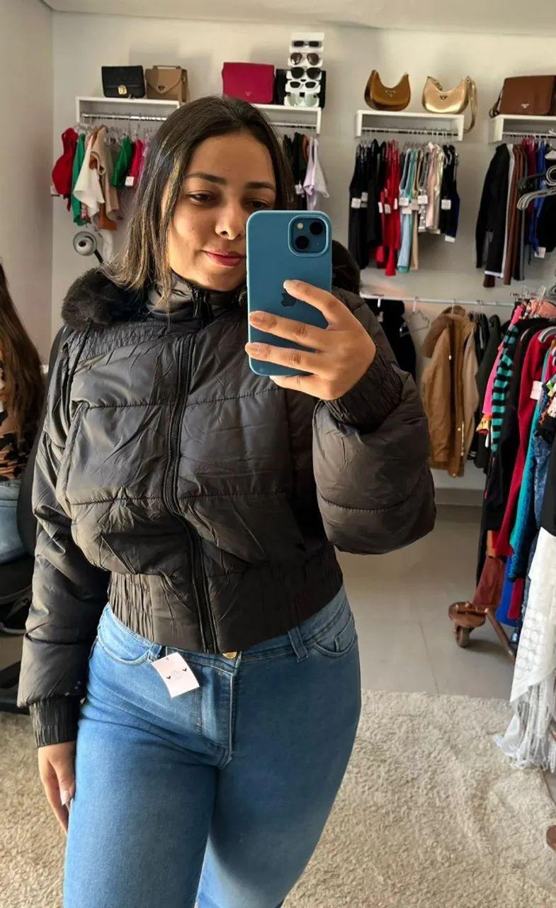 Jaqueta puffer feminina
