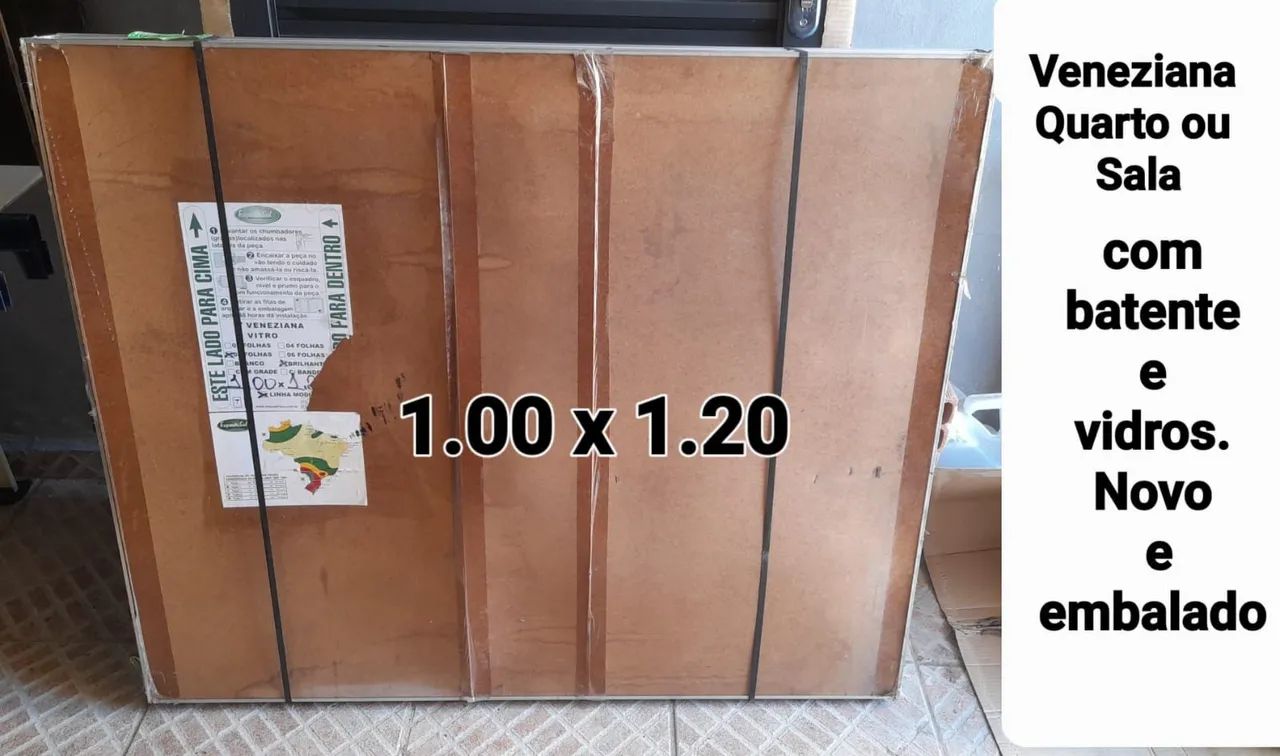 Janela de Vidro Veneziana 100x120cm - Foto 2