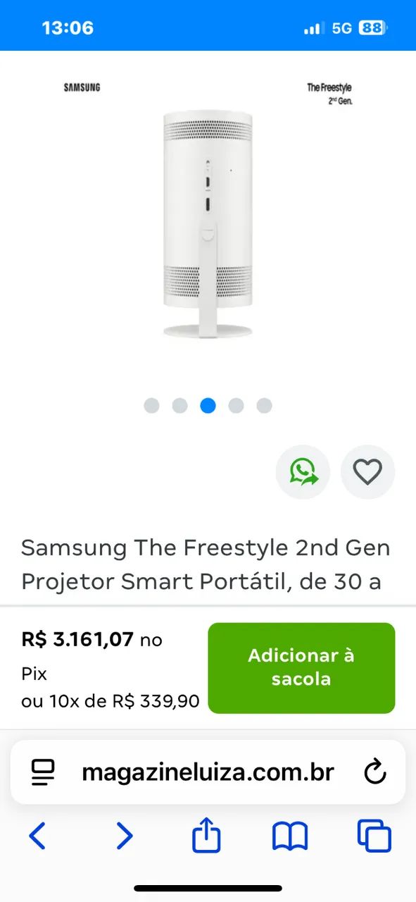 Streaming Freestyle Samsung SP-LSP3BLA - Foto 3