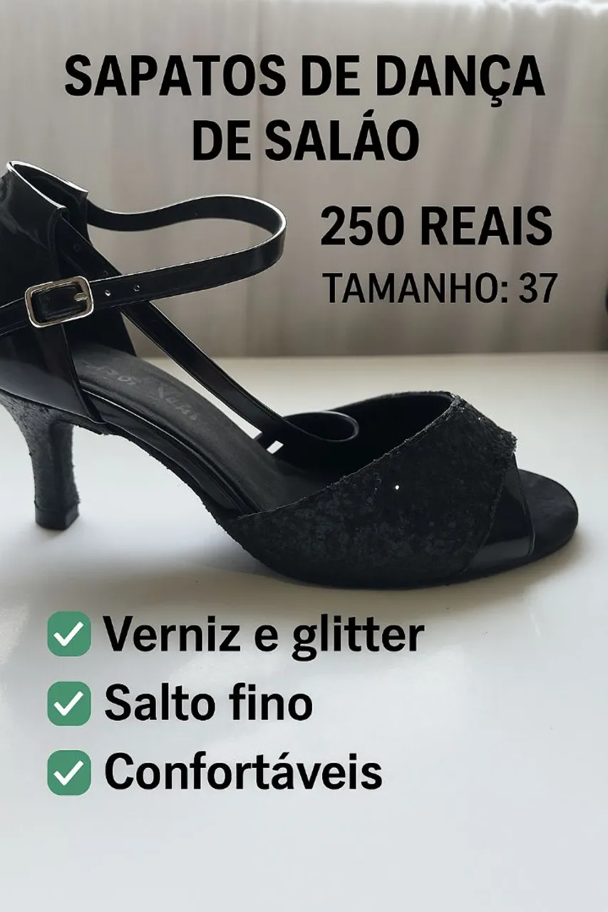 Sapatos de dança de salão - Tamanho 37