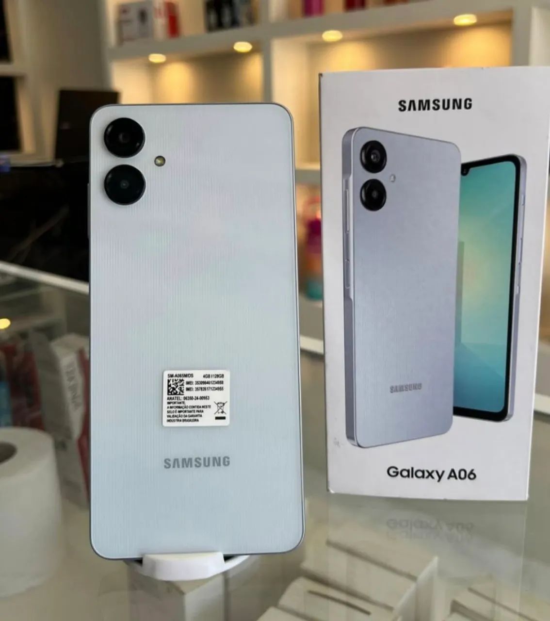 Galaxy A06 - Branco - 4G - Novo