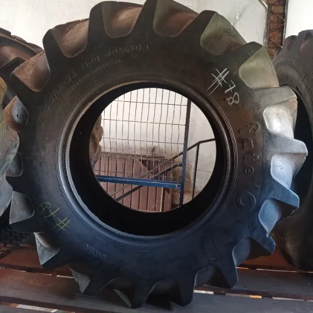 Pneu 16.9-24 Original Usado 8 Lonas Aro 24