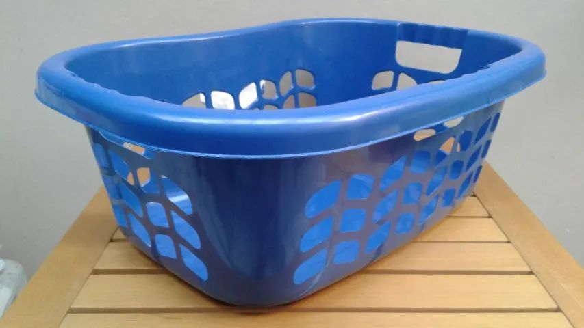 Cesto para roupas de plastico telado, oval - 32 litros - 817 - Agraplast - Foto 3