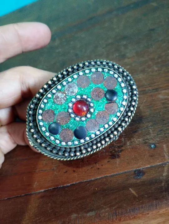 Antigo porta jóias indiano <br><br><br><br>6 cm - Foto 3