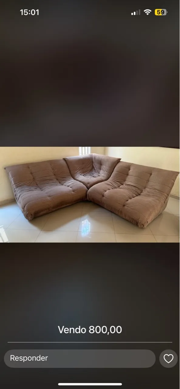 Sofá Modular, reformado há 4 meses ,em ótimo estado!