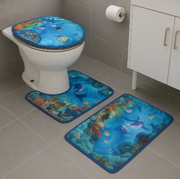 Tapete Banheiro Antiderrapante Macio Retangular 50x80cm 3d64299978170242122