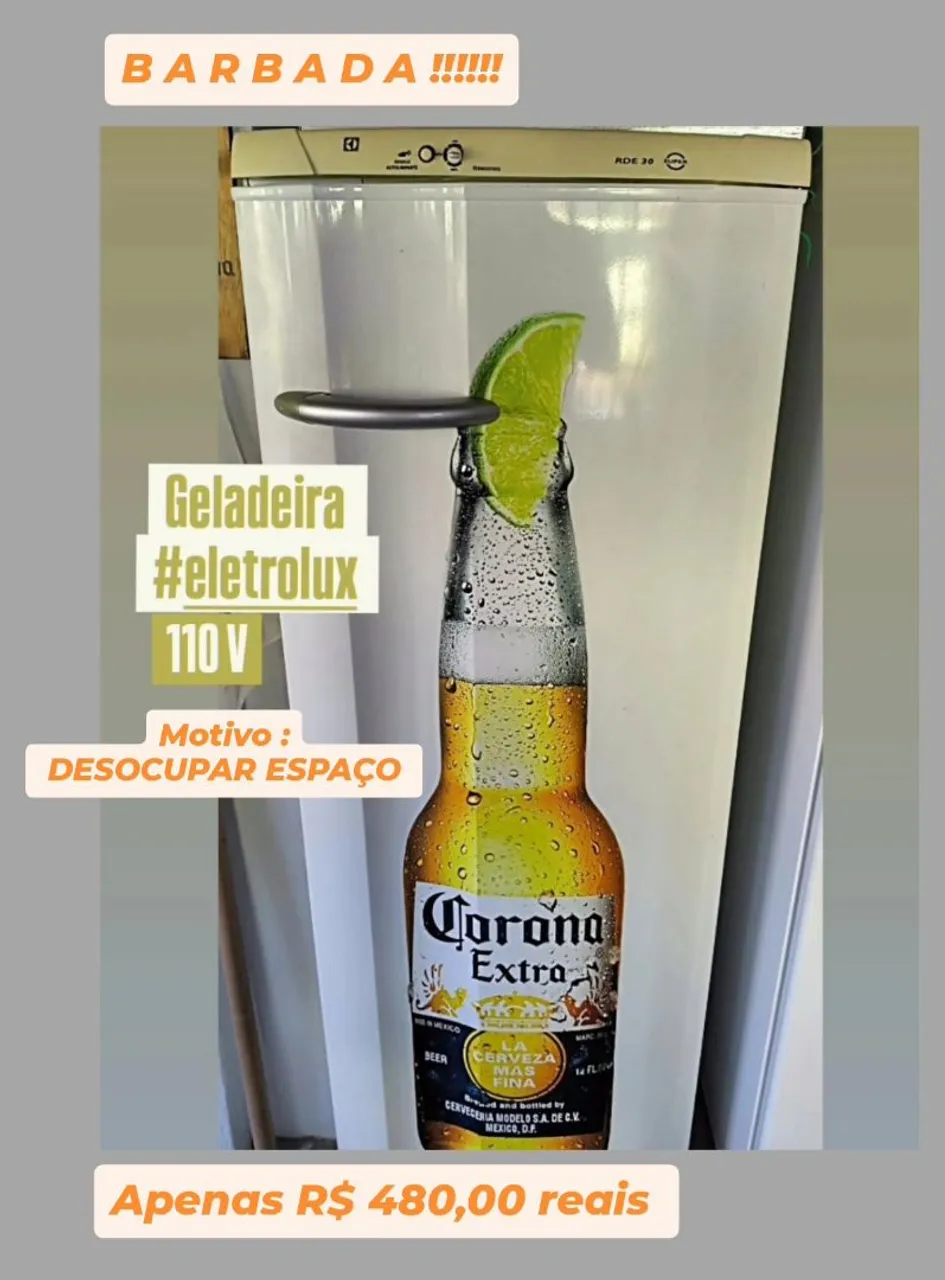 Geladeira Electrolux 110V - Desocupar Espaço