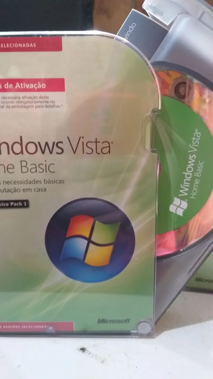 Windows Vista Home. Novo. Relíquia.
