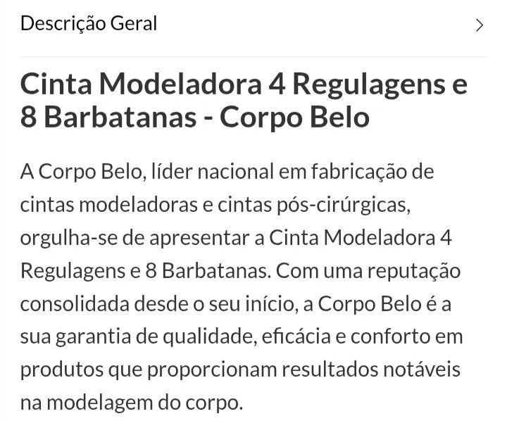 Cinta Modeladora Corpobelo - Foto 3