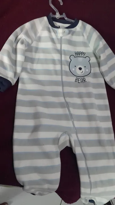 Macacão Bebê Happy Bear - Listrado - 3 anos