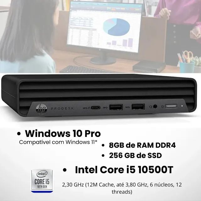 HP ProDesk 400 G6 Mini | Intel Core i5-10500T | 8Gb DDR4 | SSD M.2