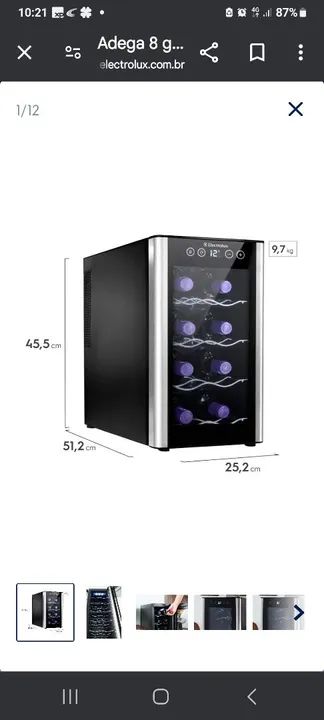 ADEGA CLIMATIZADA ELECTROLUX 