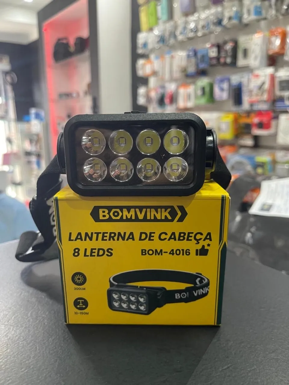 Lanterna de Cabeça 8 Leds BomVink BOM-4016
