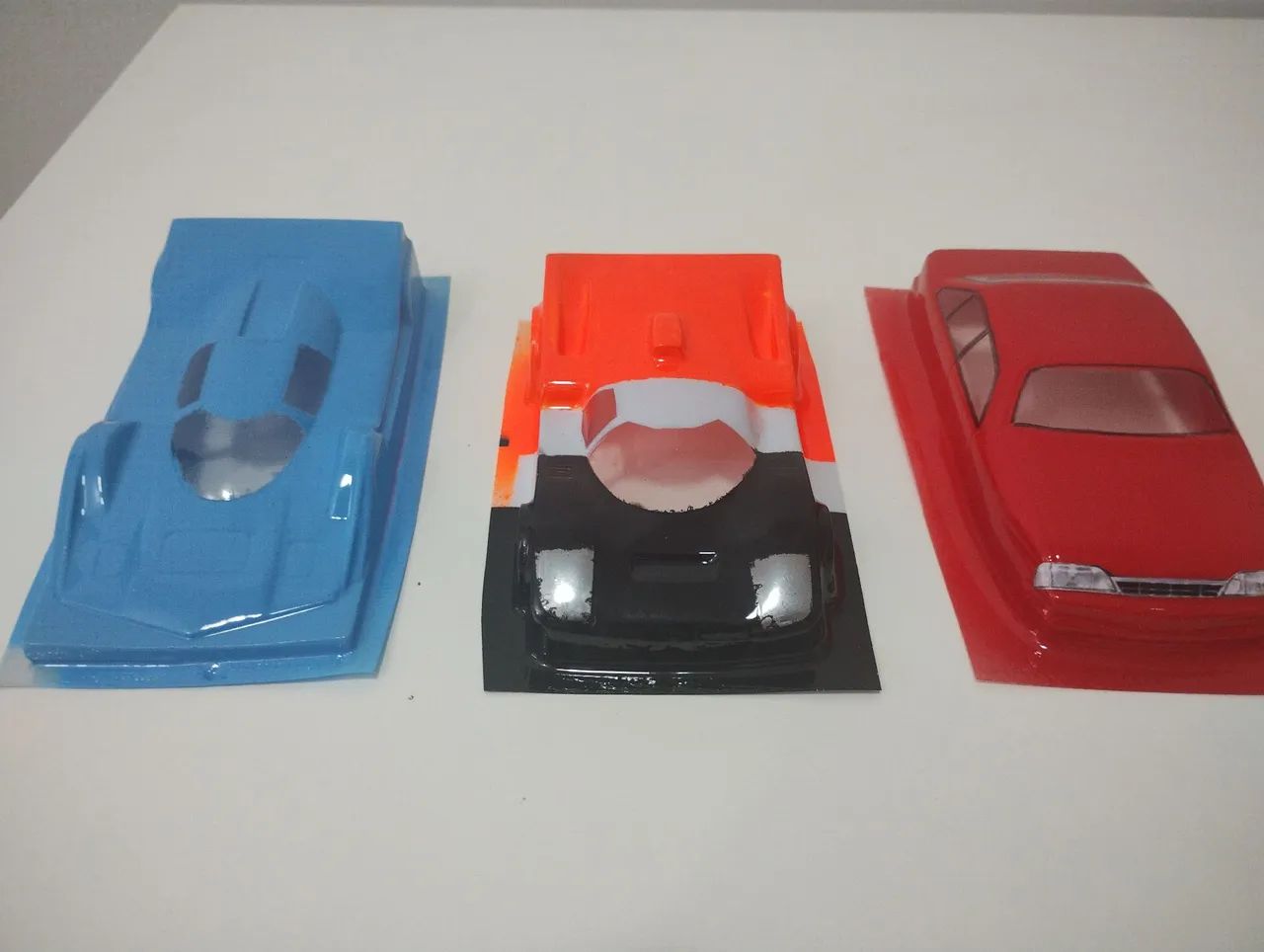 Autorama - Lote 05 com 3 carrocerias escala 1:32 pintadas 