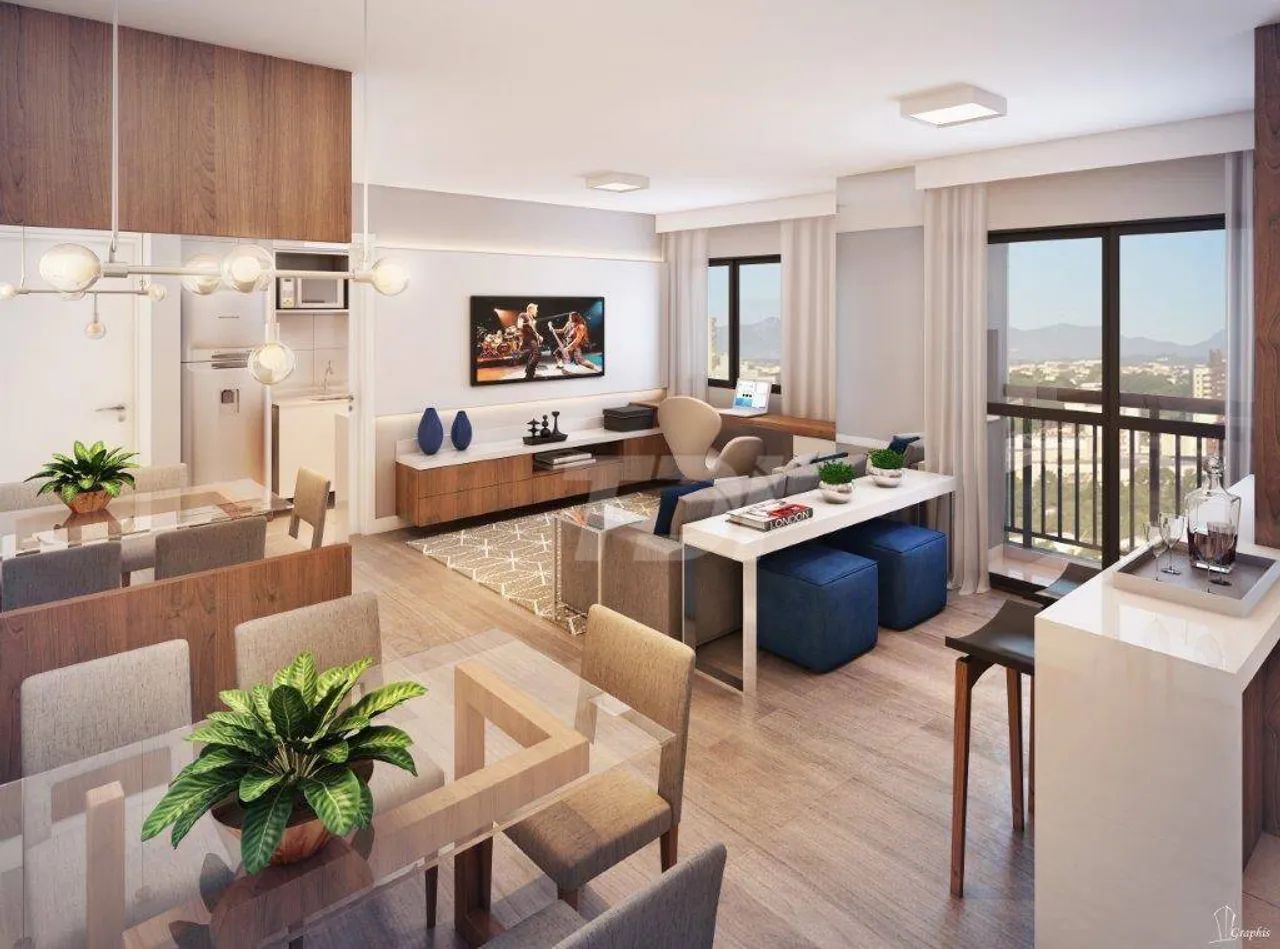 Apartamento com 1 dormitório à venda, 44 m² por R$ 516.100,00 - Ecoville - Curitiba/PR