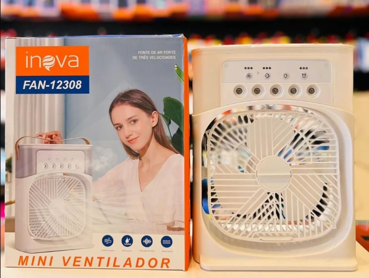 Ac Fan Inova Mini Ventilador Inova FAN-12308 - Ar Forte e 3 Velocidades ...