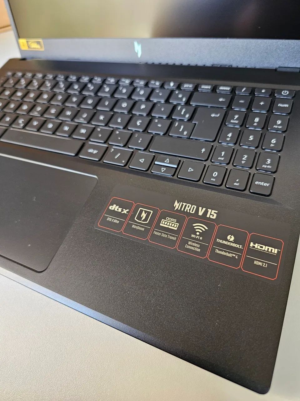 Notebook Gamer Nitro V 15 Core i5 13ª geração 8gb DDR5 RTX 3050 6gb Tela 144hz Lacrado - Foto 4