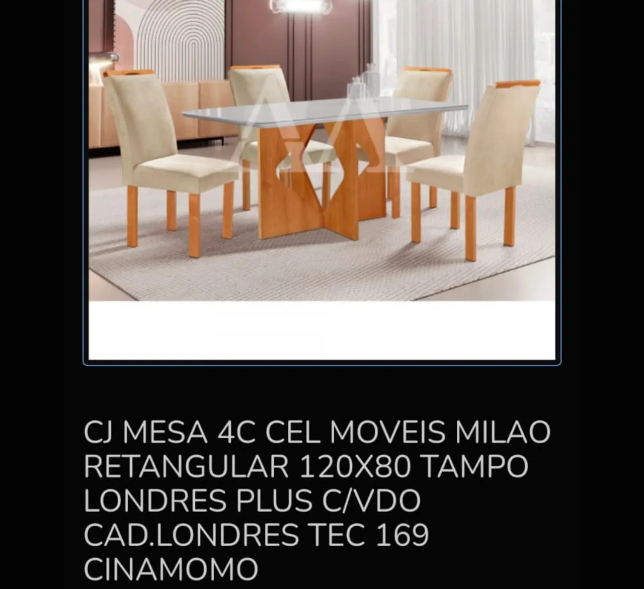Mesa de Jantar Retangular - Preço imperdível
