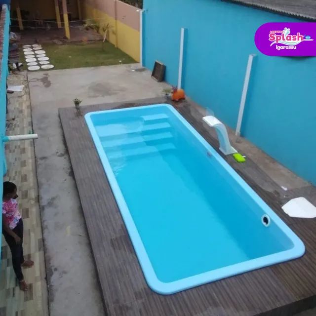 Piscina medida 7,0 x 2,75 x 1,40m - Instalada - Leia a descrição