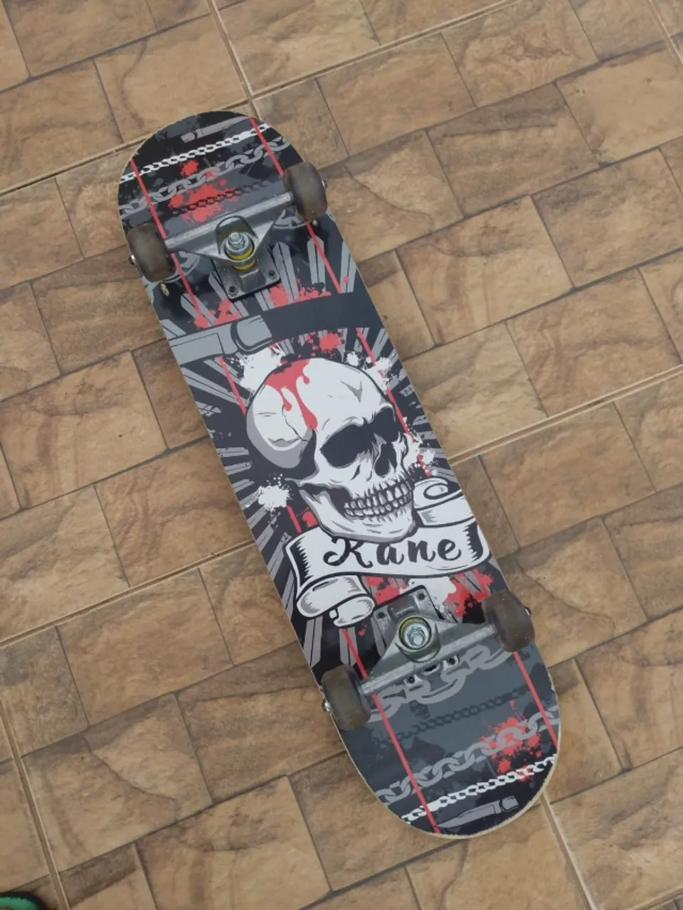 Skate Lixa rasgada rodas silicone shape mdf