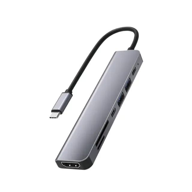 Adaptador Tipo -C Hub 5 em 1 - Hdtv - Usb 3.0 - sd - tf- Audio Tomate MTV-615 Loja Coimbra
