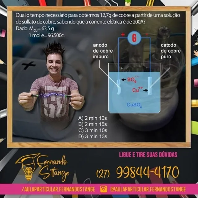 Aulas de Química, Física e Matemática / Concursos e Vestibulares