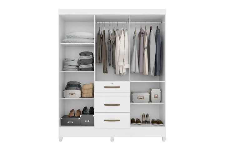 Guarda Roupa Itatiba Moval Branco - Entrega Rápida!  - Foto 2